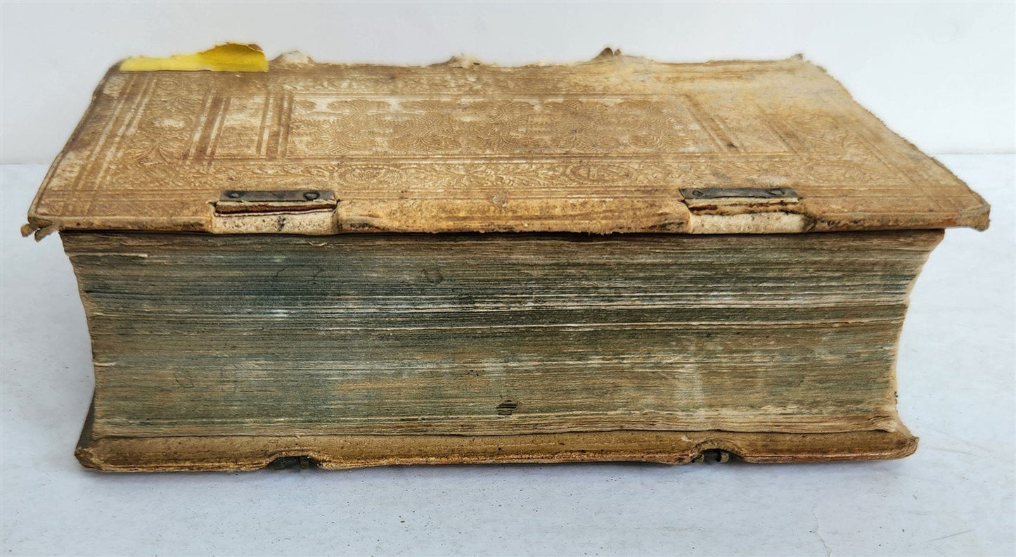 1600 DICTIONARIUM PAUPERUM antique PIGSKIN BOUND Summa de Abstinentia 16th CENT.