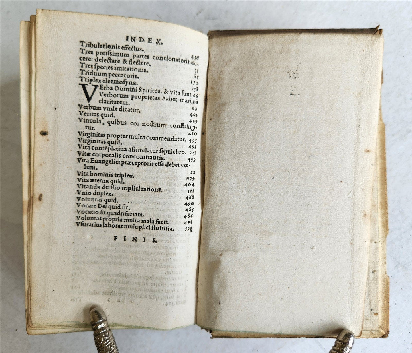 1600 DICTIONARIUM PAUPERUM antique PIGSKIN BOUND Summa de Abstinentia 16th CENT.