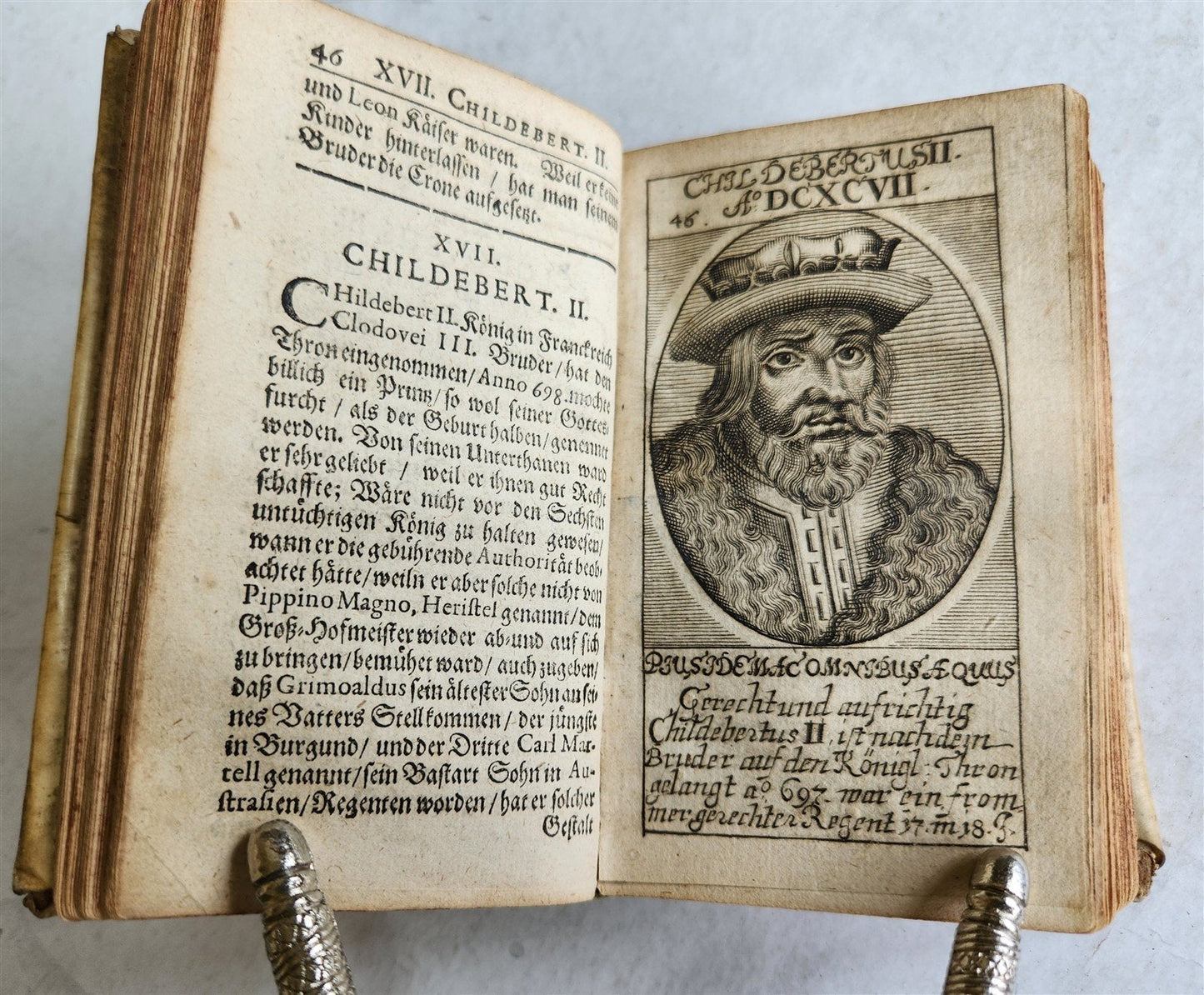 1671 LIFE REIGN & DEATH of KINGS of FRANCE antique ILLUSTRATED w/ 66 PPORTRAITS
