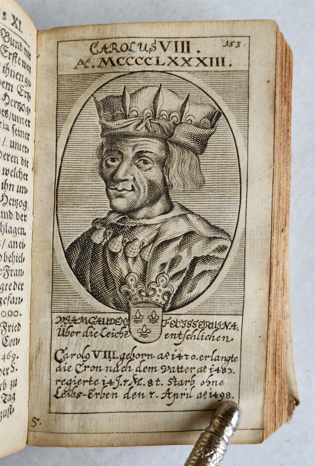 1671 LIFE REIGN & DEATH of KINGS of FRANCE antique ILLUSTRATED w/ 66 PPORTRAITS