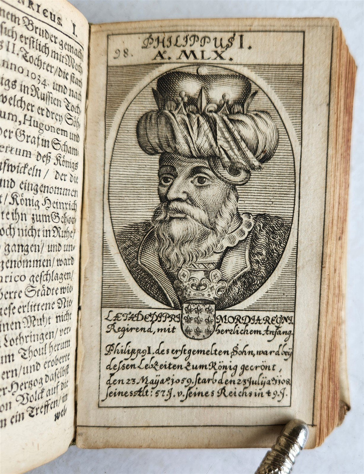 1671 LIFE REIGN & DEATH of KINGS of FRANCE antique ILLUSTRATED w/ 66 PPORTRAITS