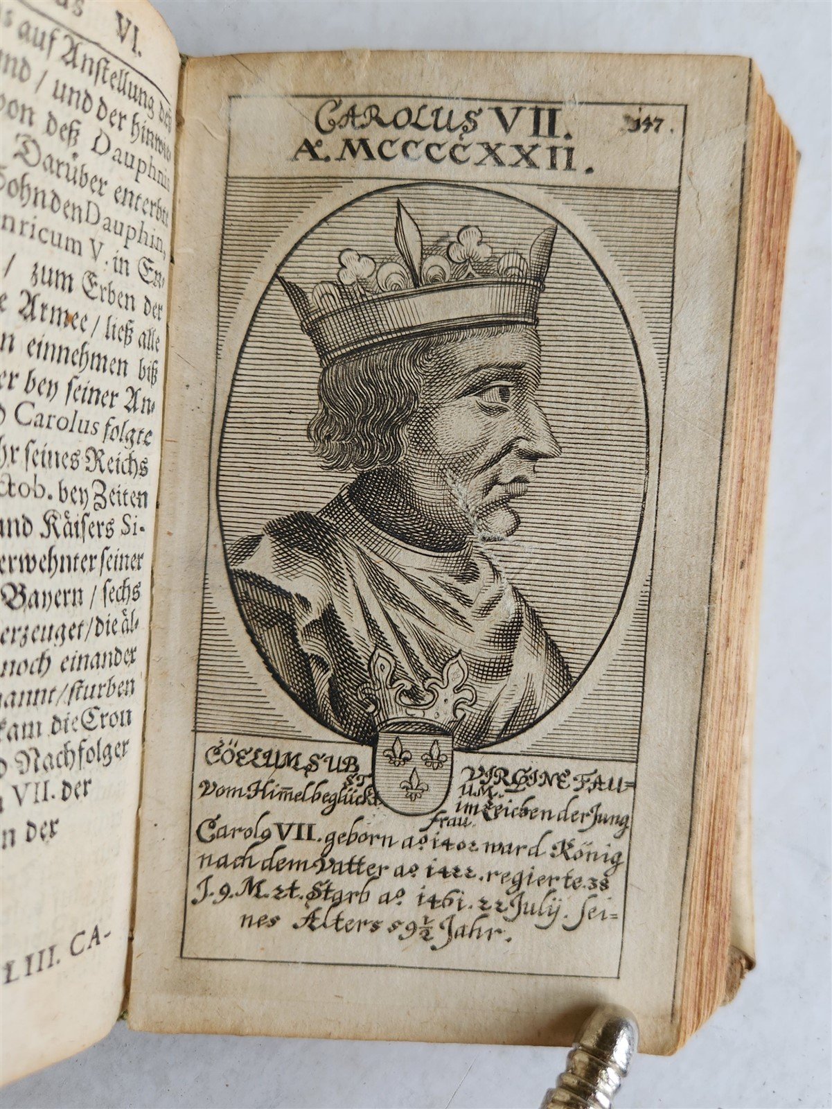 1671 LIFE REIGN & DEATH of KINGS of FRANCE antique ILLUSTRATED w/ 66 PPORTRAITS