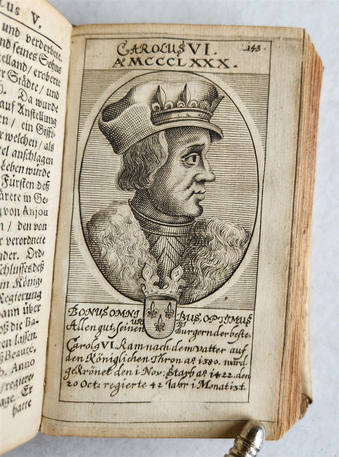1671 LIFE REIGN & DEATH of KINGS of FRANCE antique ILLUSTRATED w/ 66 PPORTRAITS