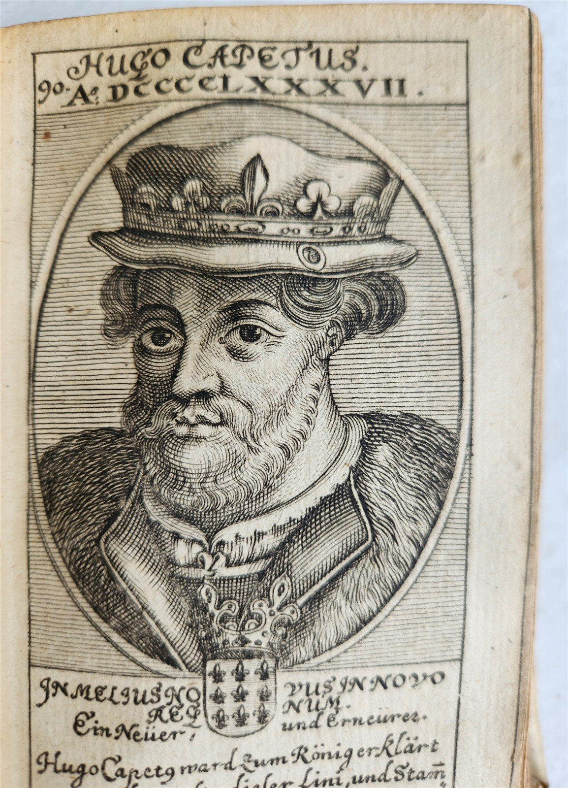 1671 LIFE REIGN & DEATH of KINGS of FRANCE antique ILLUSTRATED w/ 66 PPORTRAITS