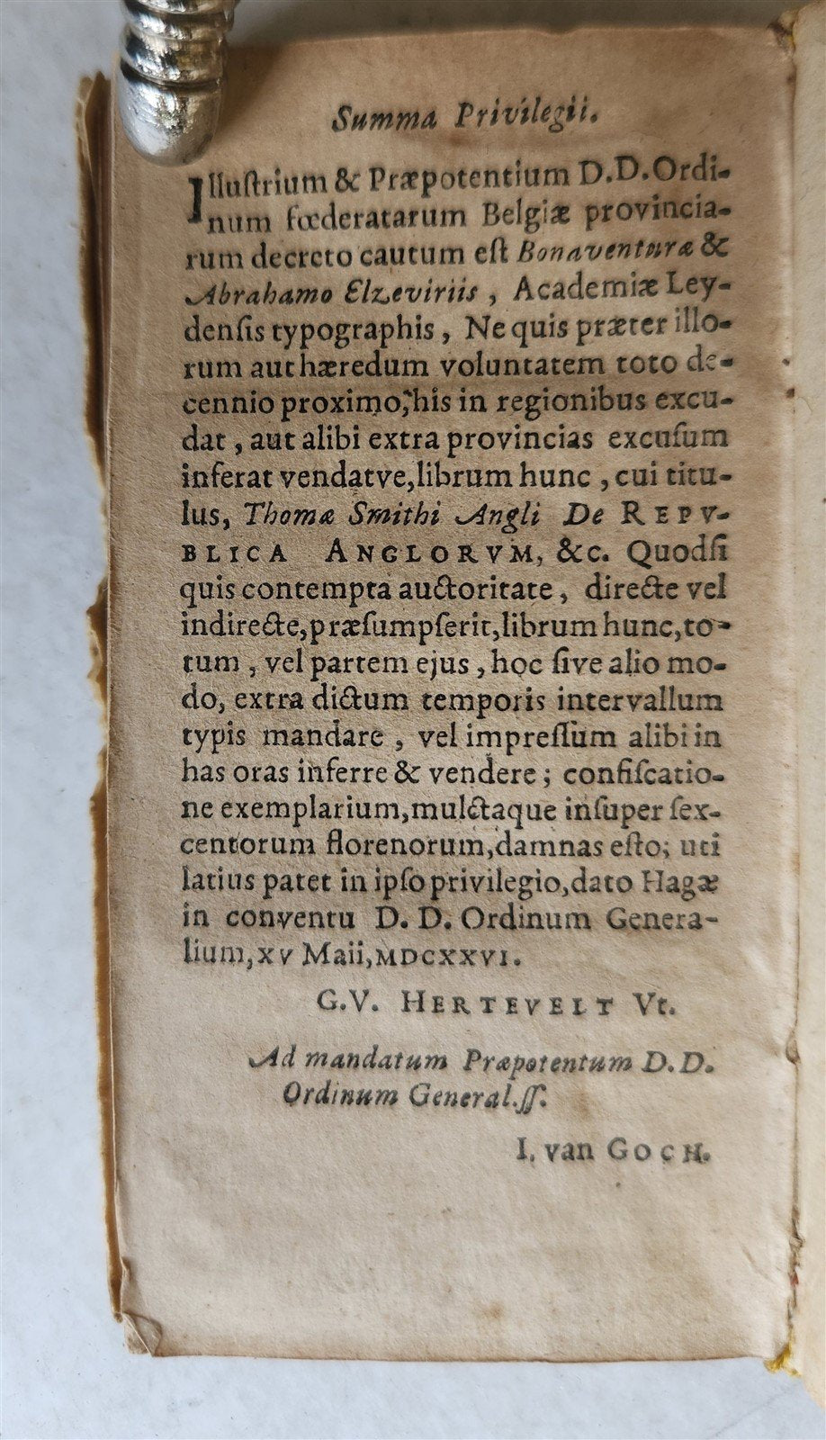 1625 DE REPUBLICA ANGLORUM antique ENGLAND GOVERNMENT & CONSTITUTION Elzevier
