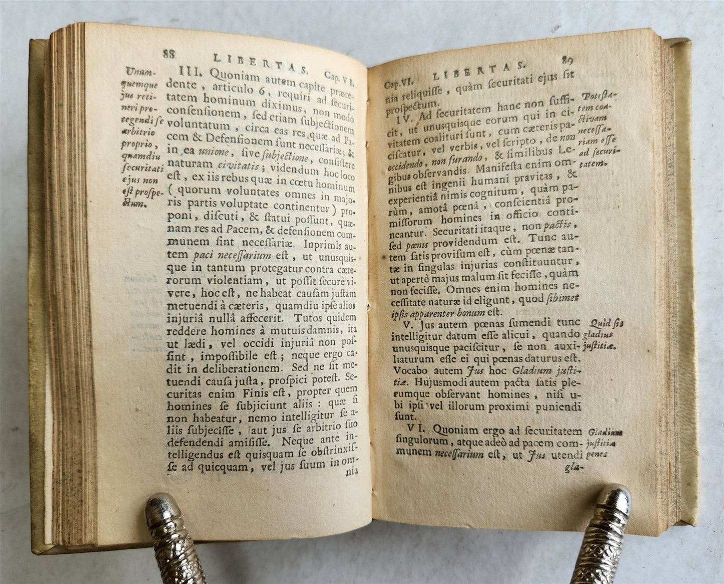1696 POLITICAL PHILOSOPHY antique Elementa philosophica de cive by THOMAS HOBBES