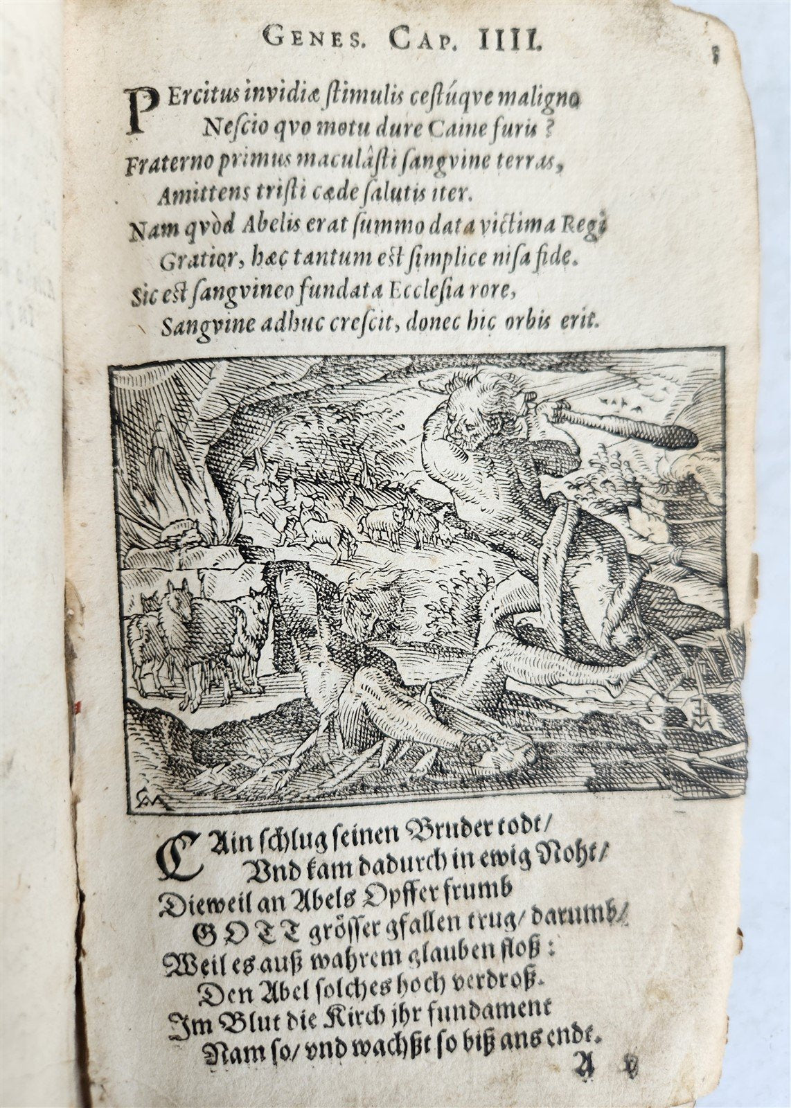 1625 BIBLE SCENES by TOBIAS STIMMER antique ILLUSTRATED w/ OVER 300 ENGRAVINGS
