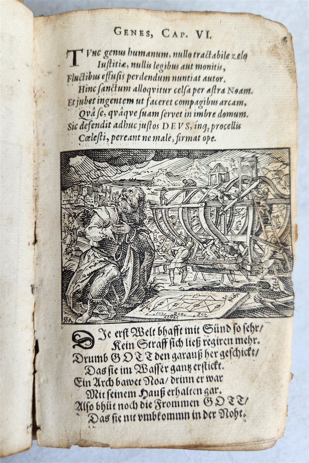 1625 BIBLE SCENES by TOBIAS STIMMER antique ILLUSTRATED w/ OVER 300 ENGRAVINGS