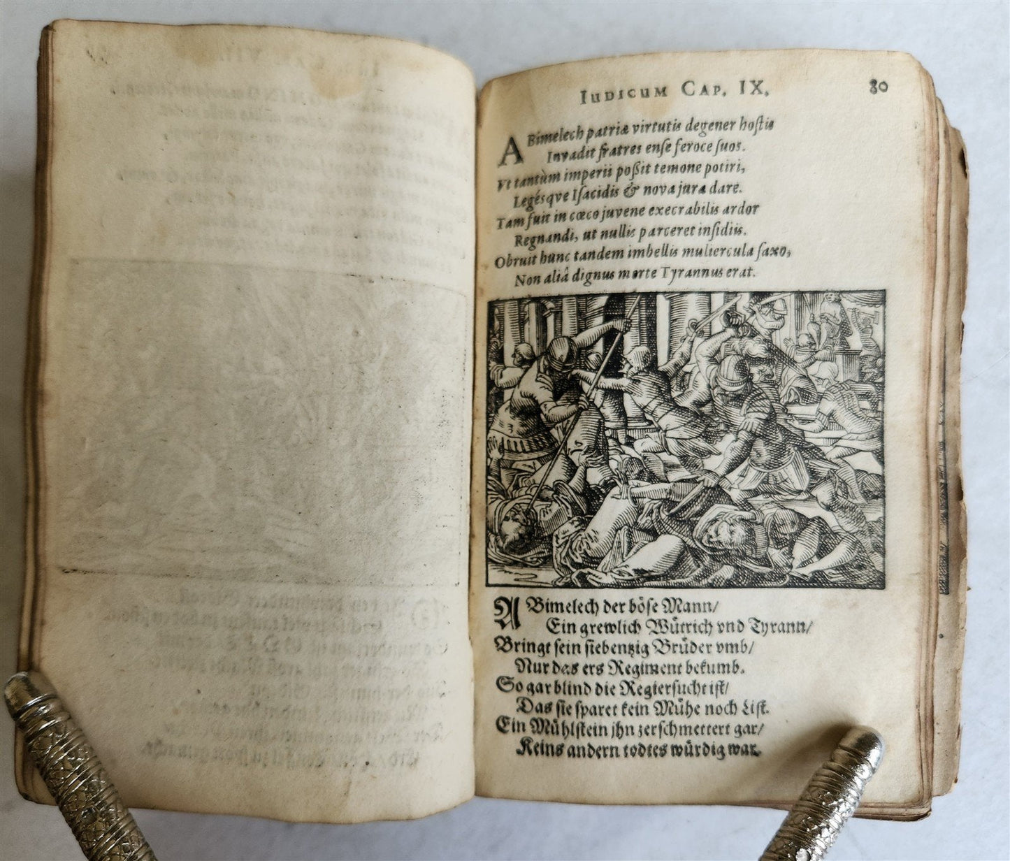 1625 BIBLE SCENES by TOBIAS STIMMER antique ILLUSTRATED w/ OVER 300 ENGRAVINGS