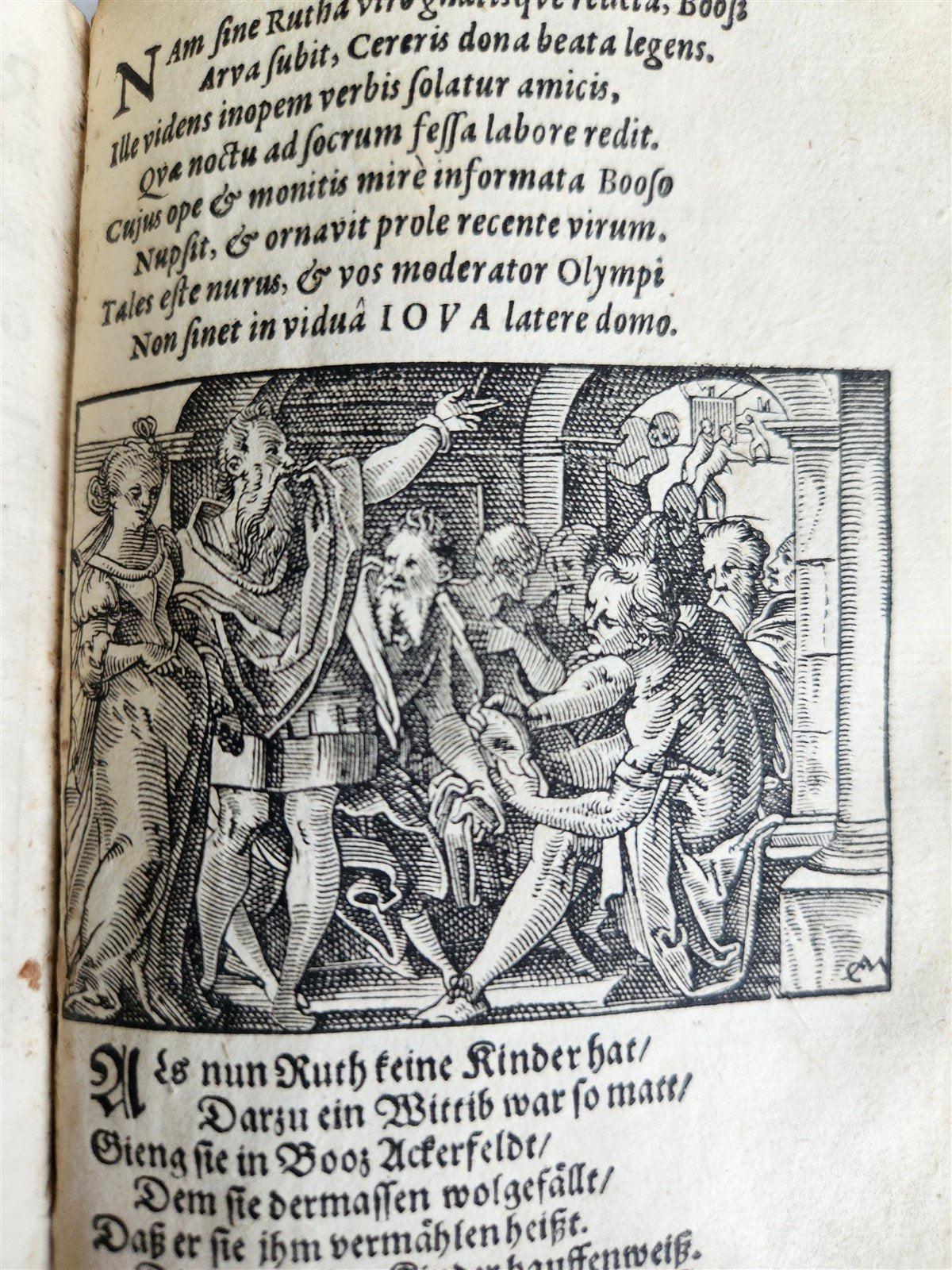 1625 BIBLE SCENES by TOBIAS STIMMER antique ILLUSTRATED w/ OVER 300 ENGRAVINGS