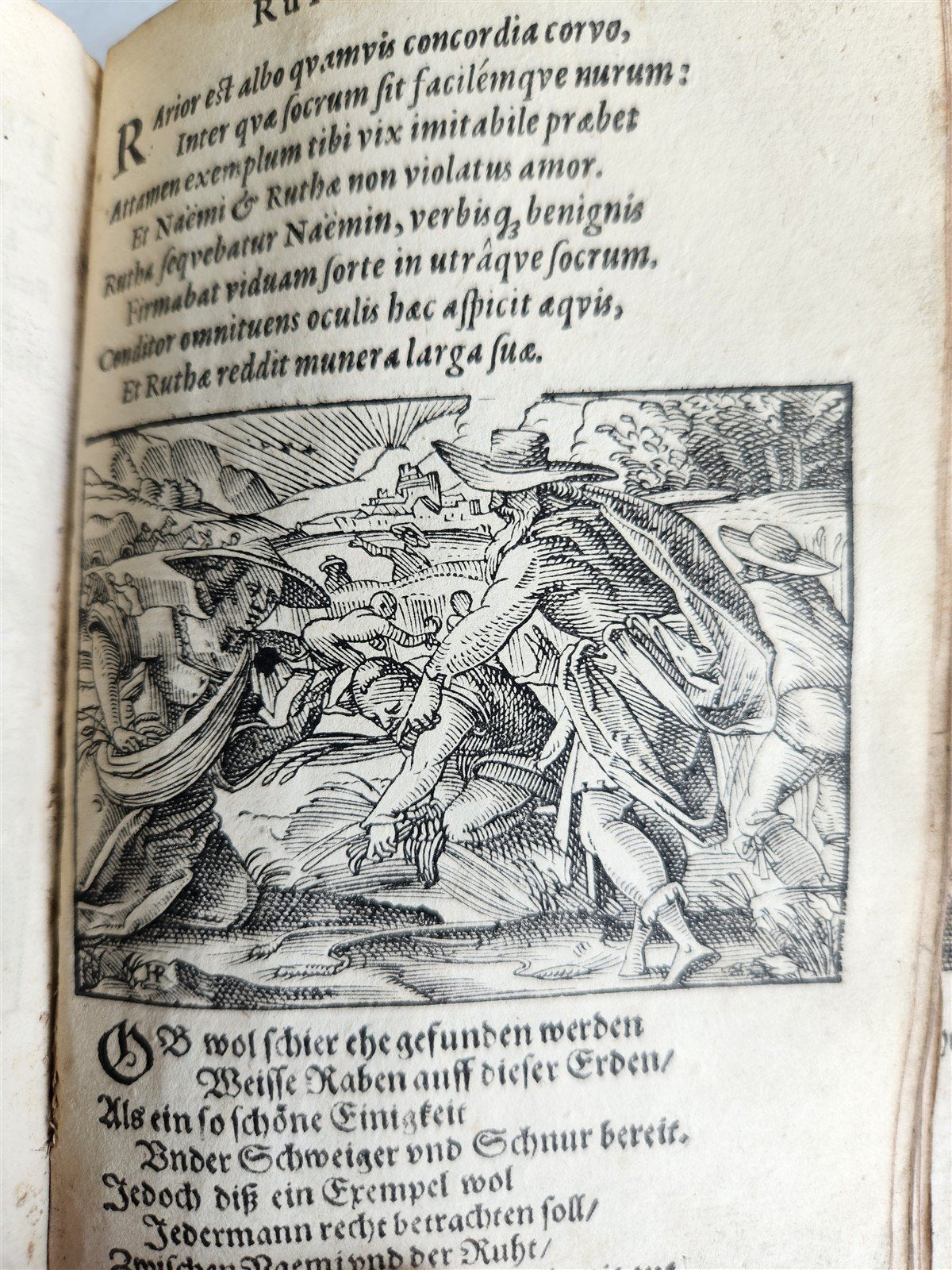 1625 BIBLE SCENES by TOBIAS STIMMER antique ILLUSTRATED w/ OVER 300 ENGRAVINGS