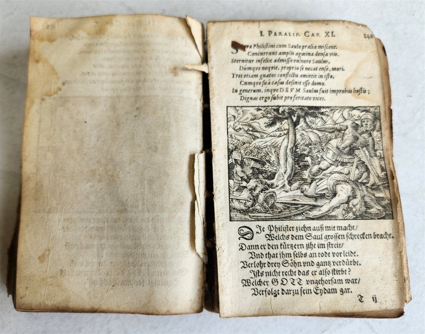 1625 BIBLE SCENES by TOBIAS STIMMER antique ILLUSTRATED w/ OVER 300 ENGRAVINGS