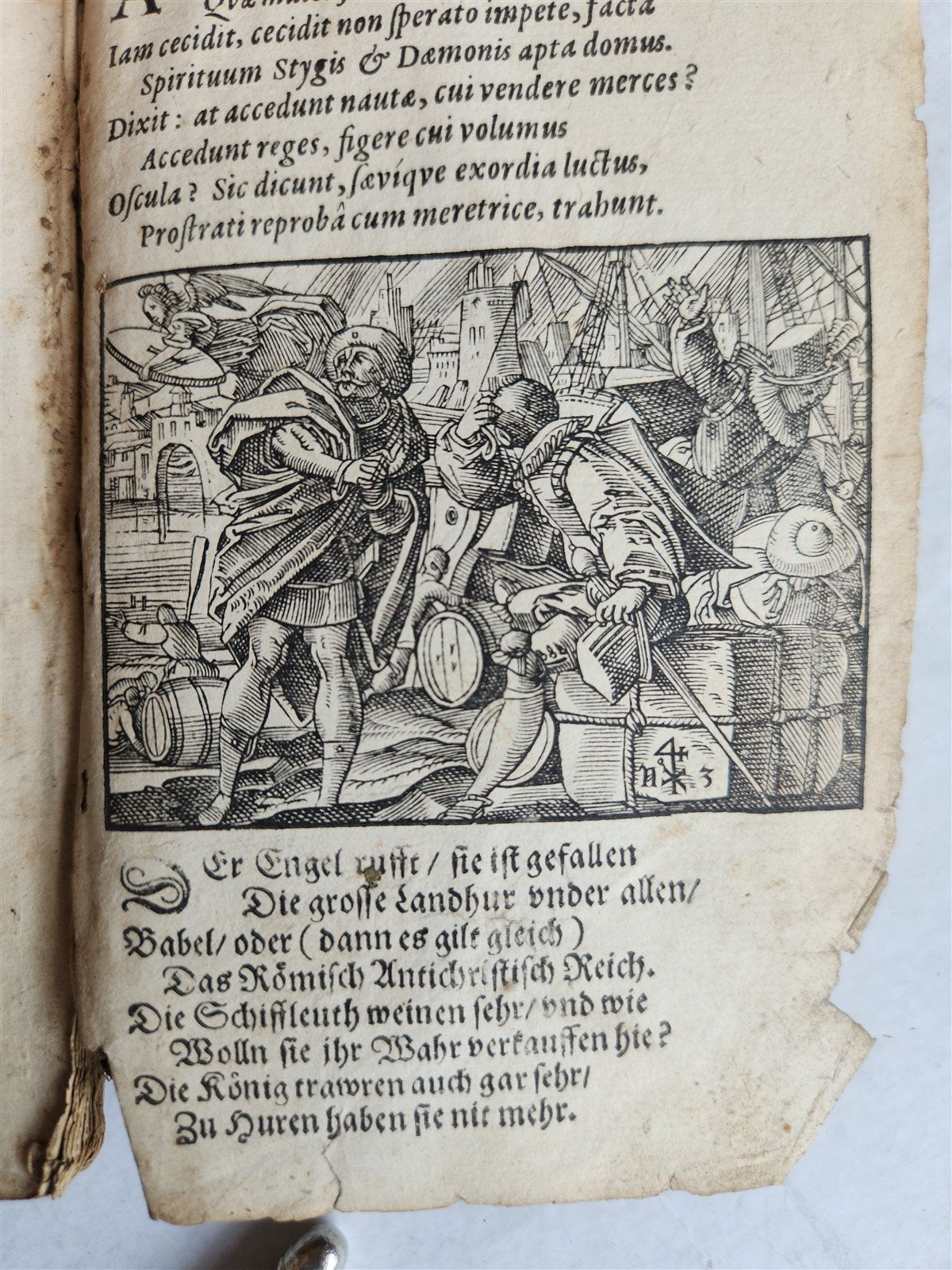 1625 BIBLE SCENES by TOBIAS STIMMER antique ILLUSTRATED w/ OVER 300 ENGRAVINGS