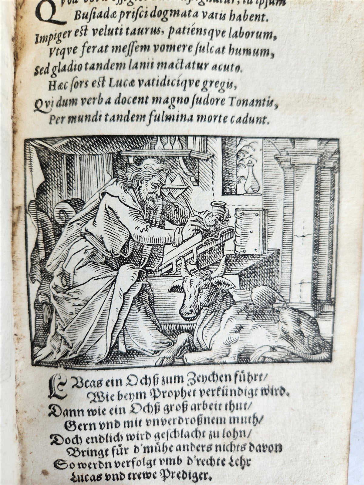 1625 BIBLE SCENES by TOBIAS STIMMER antique ILLUSTRATED w/ OVER 300 ENGRAVINGS