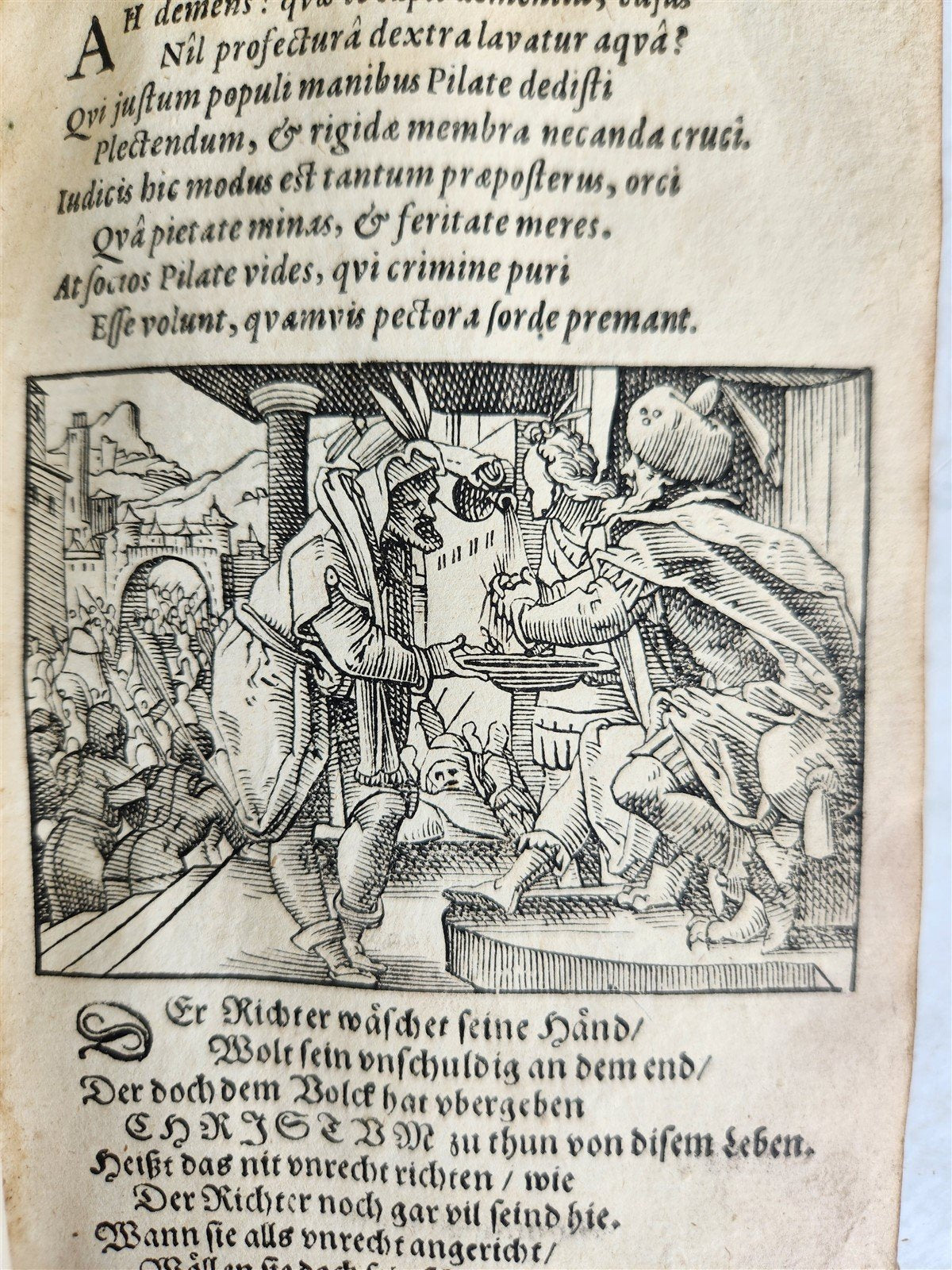 1625 BIBLE SCENES by TOBIAS STIMMER antique ILLUSTRATED w/ OVER 300 ENGRAVINGS