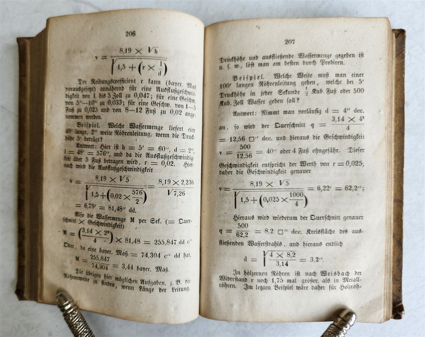 1852 POCKETBOOK for SONE MASONS CARPENTERS FOREMEN antique ILLUSTRATED in GERMAN