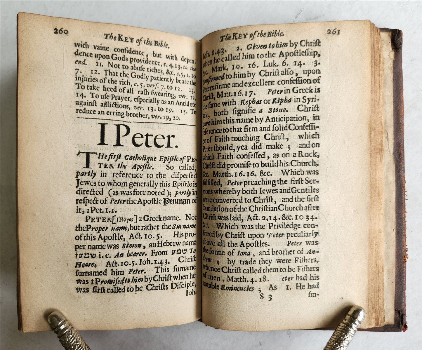1648 Key of the Bible unlocking richest Treasury of Holy Scriptures antique