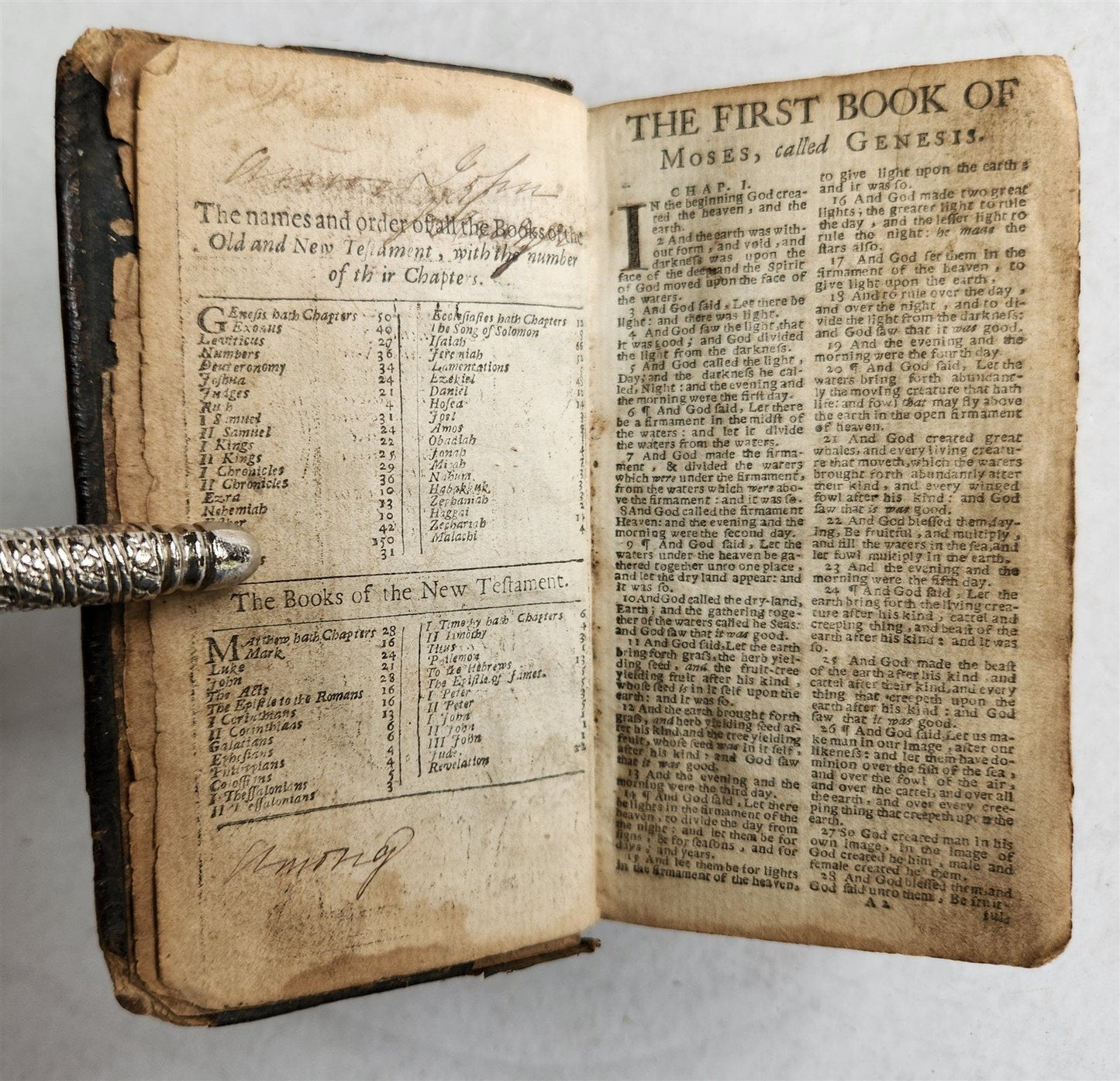 1653 BIBLE in ENGLISH antique OLD TESTAMENT printed by John Field LONDON
