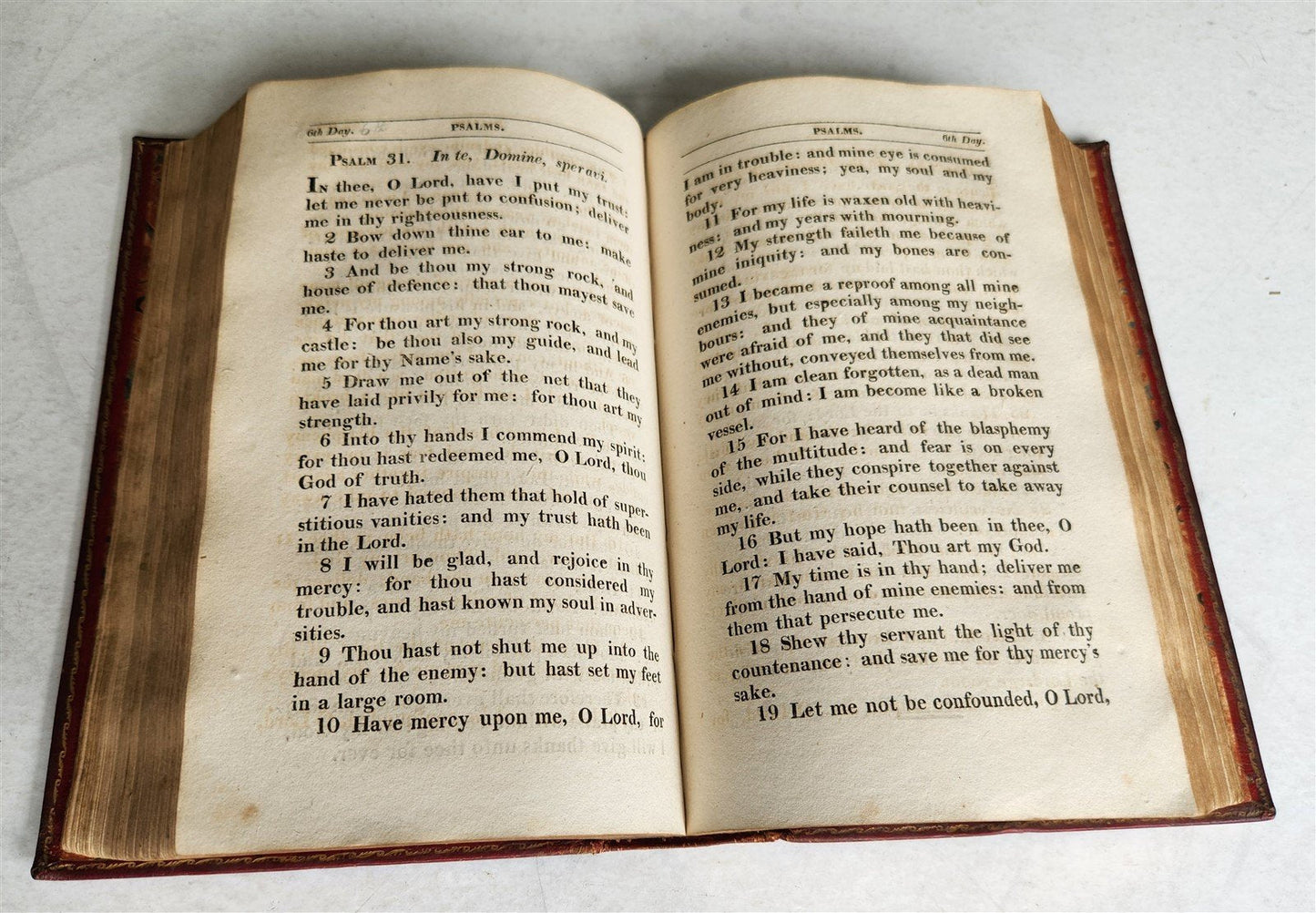 1818 BOOK of COMMON PRAYER antique ORIGINAL BEAUTIFUL BINDING illustrated