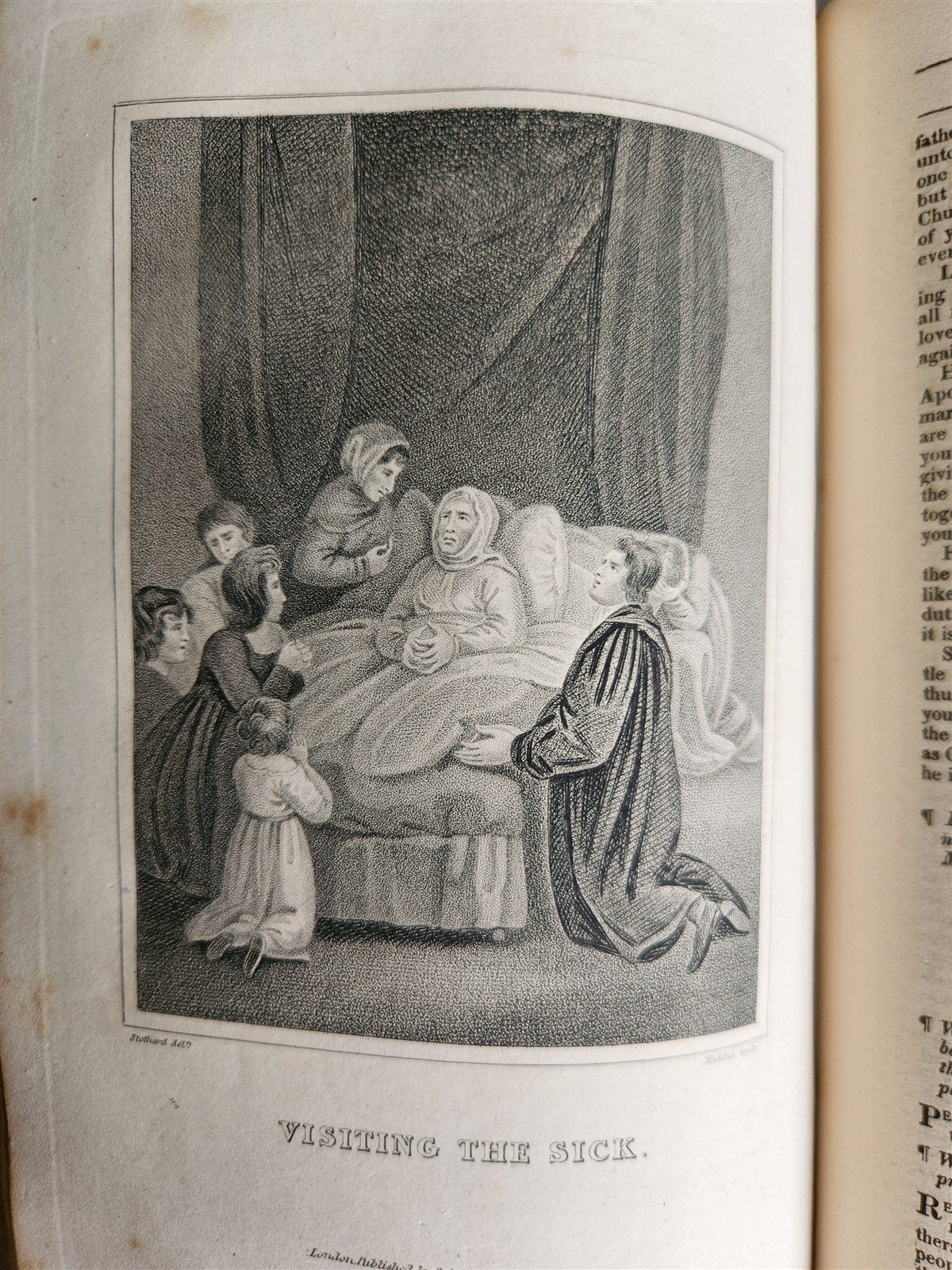 1818 BOOK of COMMON PRAYER antique ORIGINAL BEAUTIFUL BINDING illustrated