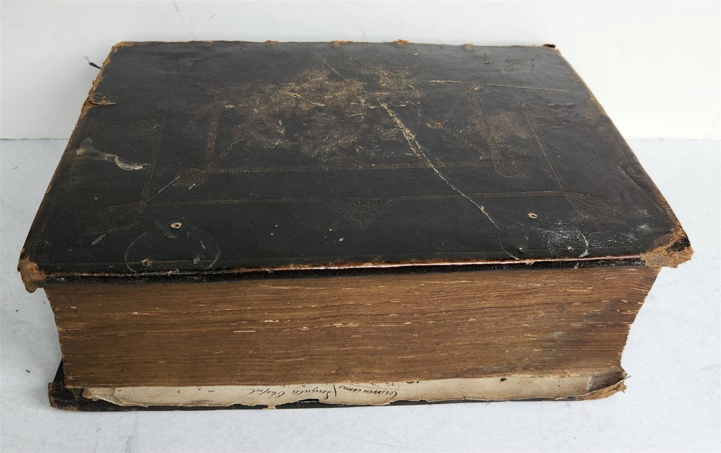 1697 BIBLE in ENGLISH antique OLD & NEW TESTAMENT by the University Printers