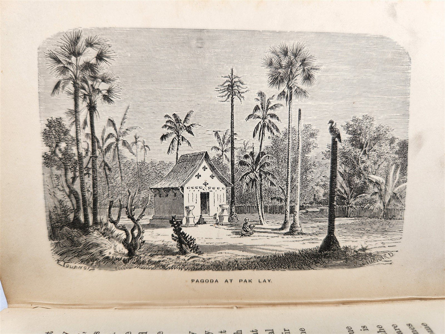 1884 THE FRENCH in INDO CHINA antique ILLUSTRATED