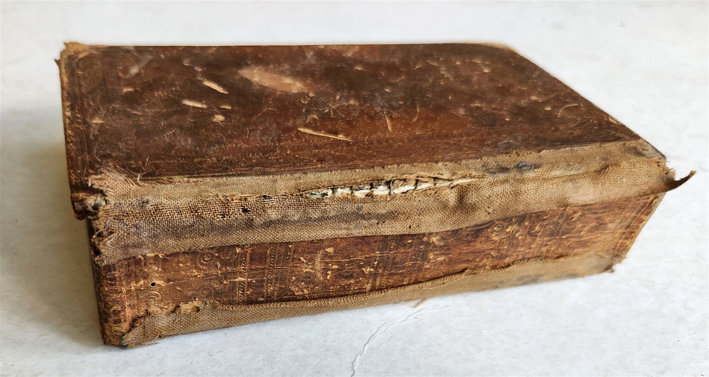 1835 BIBLE in ENGLISH antique POLYGLOTT Philadelphia