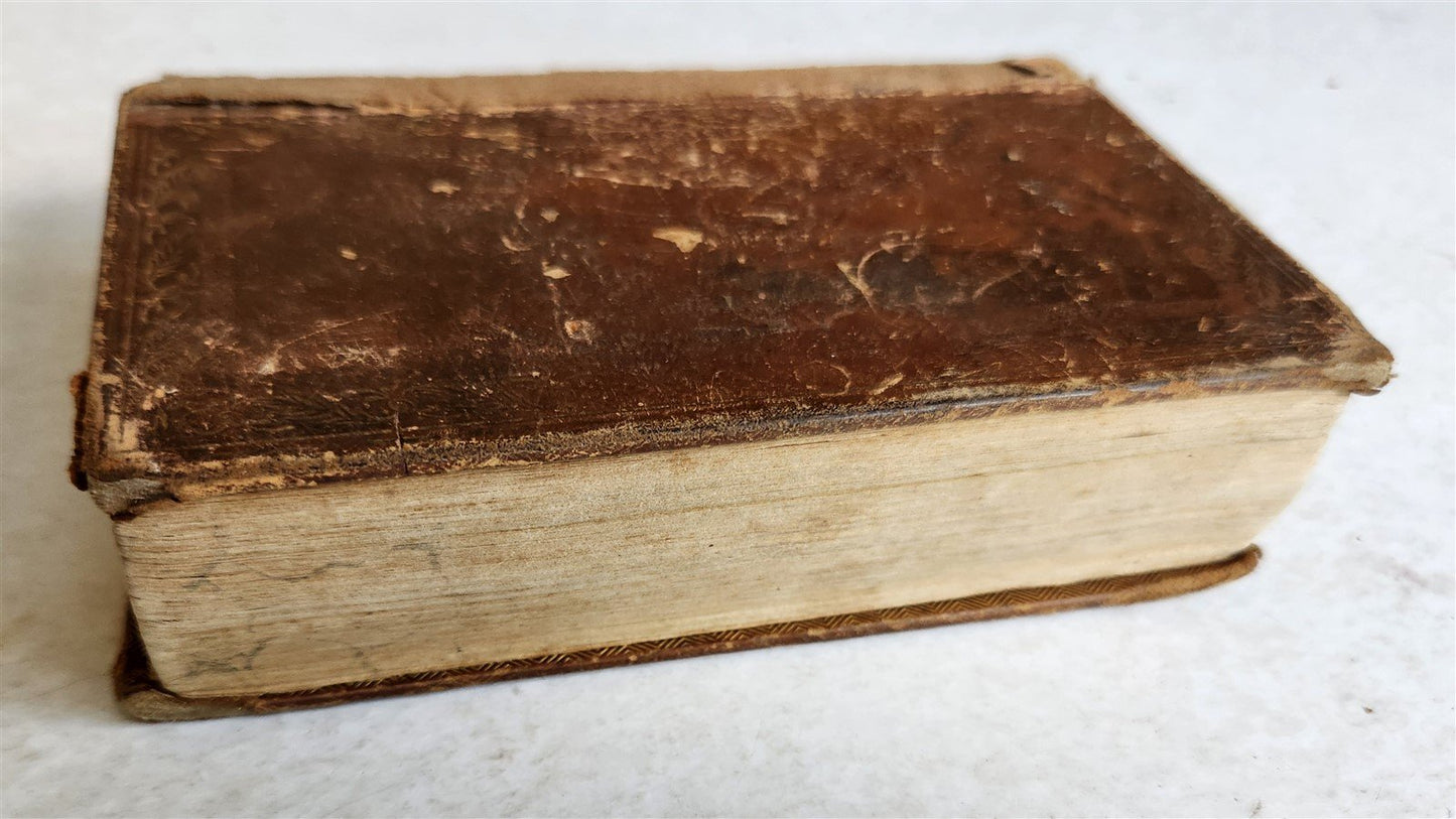 1835 BIBLE in ENGLISH antique POLYGLOTT Philadelphia