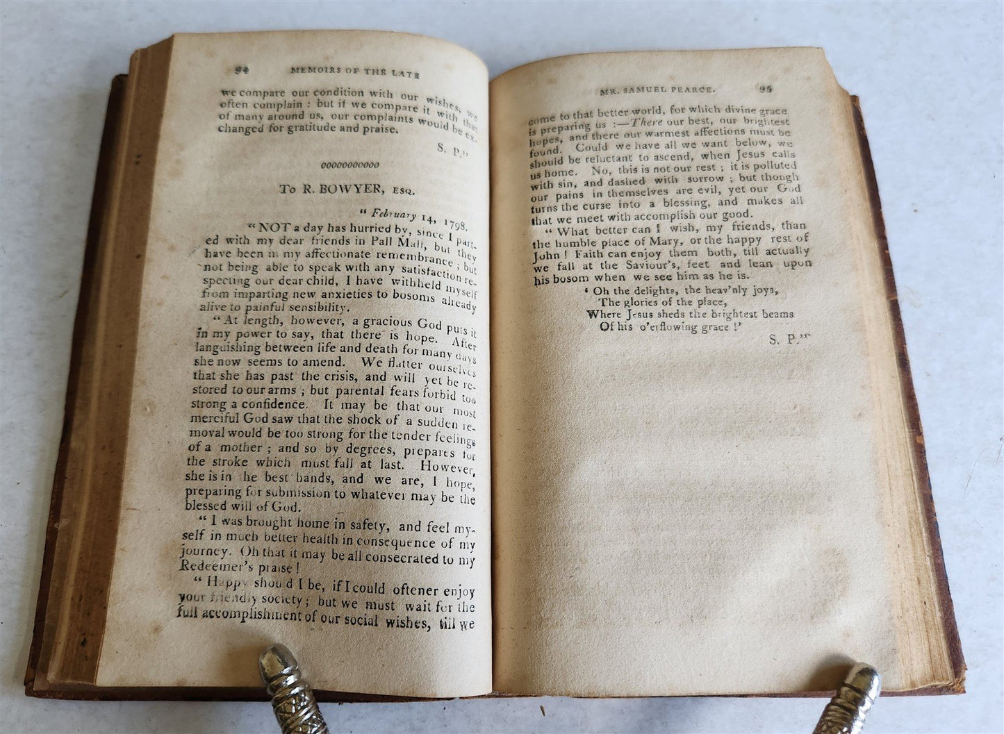 1809 MEMOIRS of the LATE REV. SAMUEL PEARCE antique AMERICANA Newark NJ