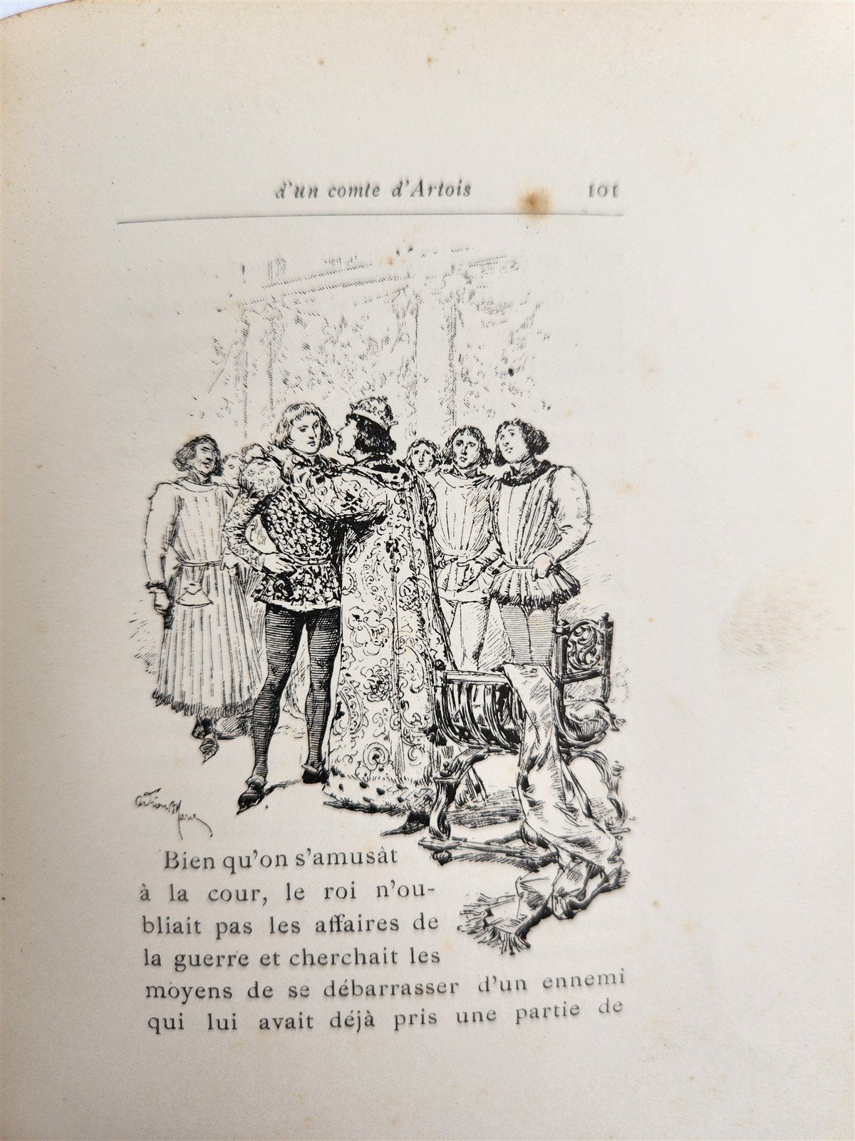 1883 ROMANTIC ADVENTURES of COUNT D'ARTOIS antique ILLUSTRATED fine binding