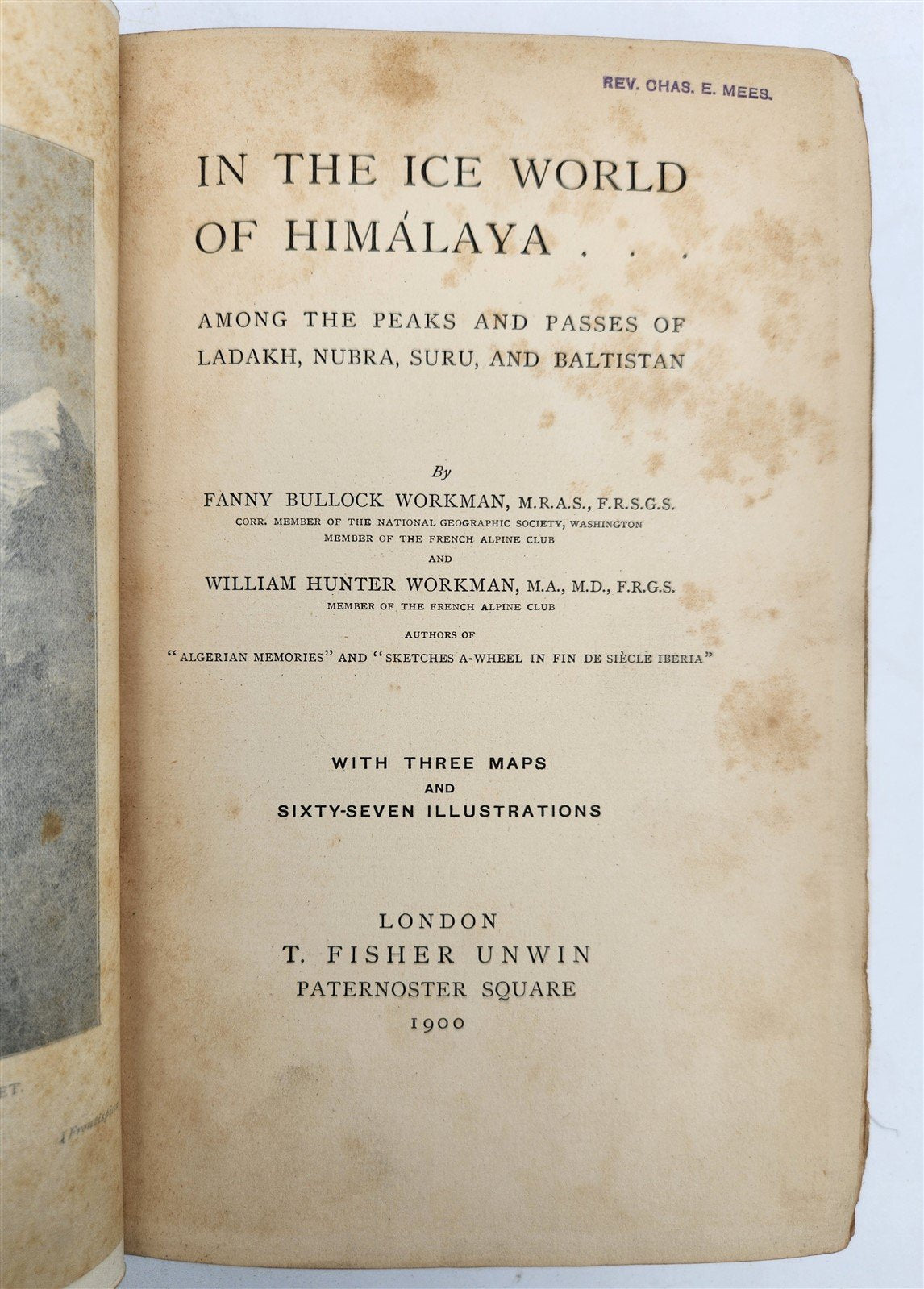 1900 IN ICE WORLD of HIMALAYA antique ILLUSTRATED Ladakh Nubra Sura Baltidstan