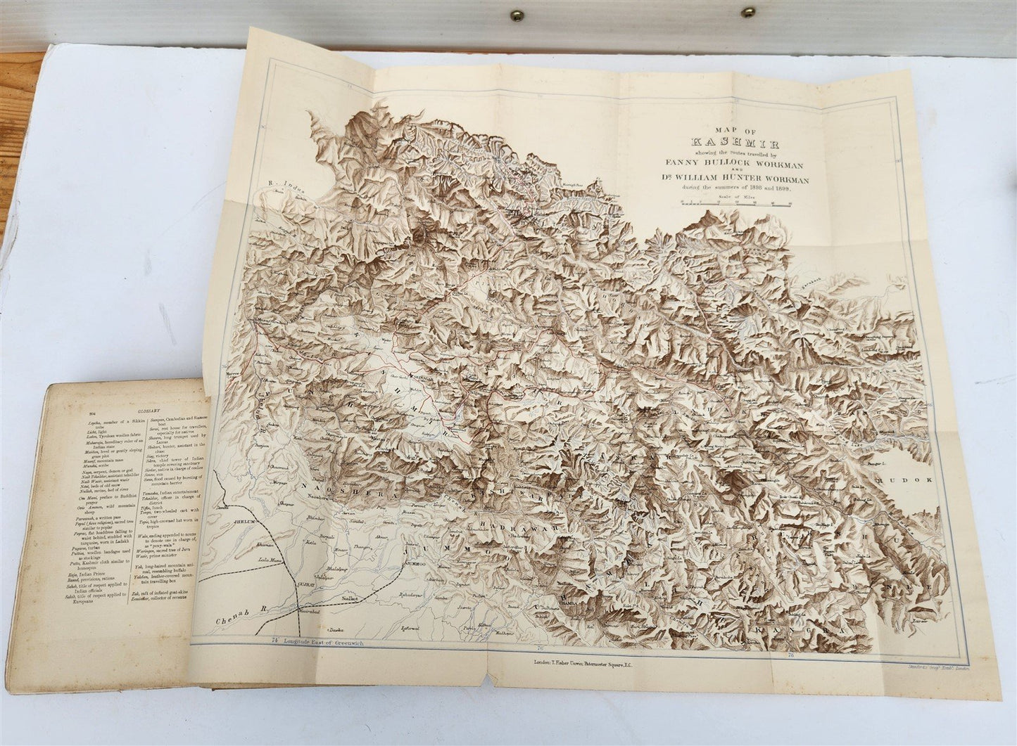 1900 IN ICE WORLD of HIMALAYA antique ILLUSTRATED Ladakh Nubra Sura Baltidstan