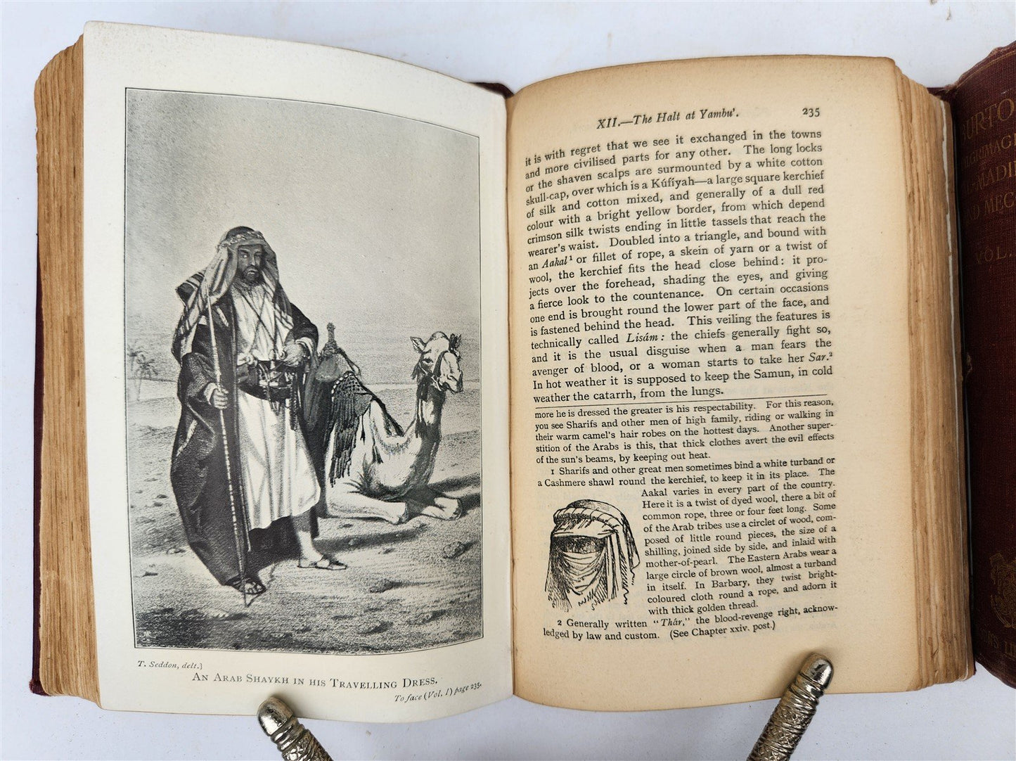1907 Narrative of Pilgrimage to Al-Madinah & Mecca 2 VOLUMES antique ILLUSTRATED
