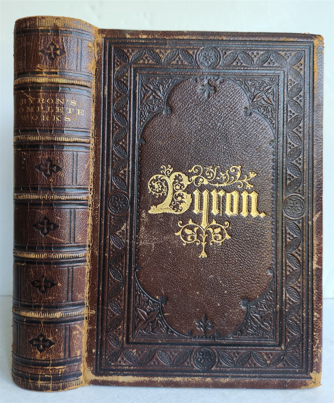 1869 POETICAL WORKS of LORD BYRON antique ILLUSTRATED printed in Boston
