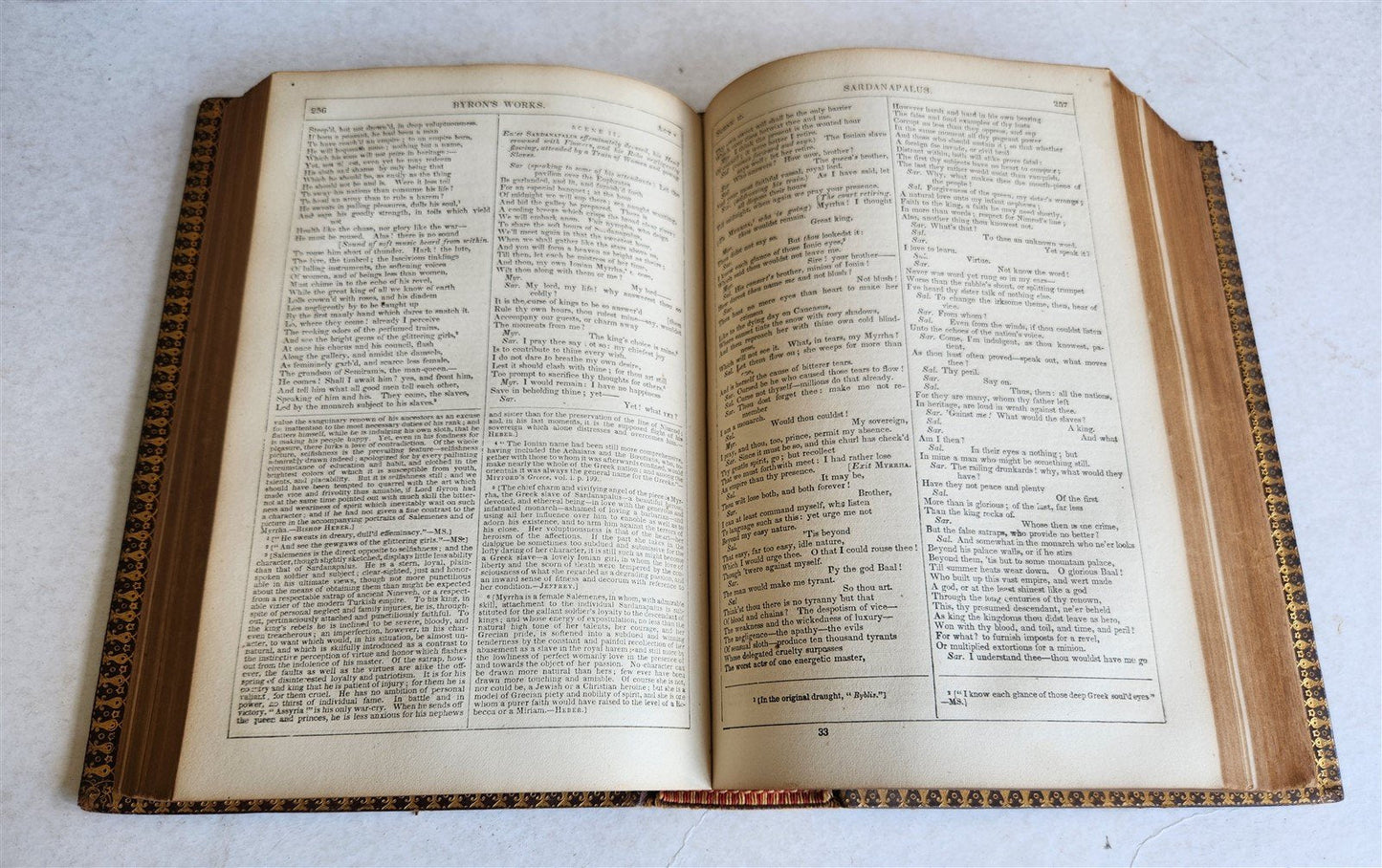 1869 POETICAL WORKS of LORD BYRON antique ILLUSTRATED printed in Boston