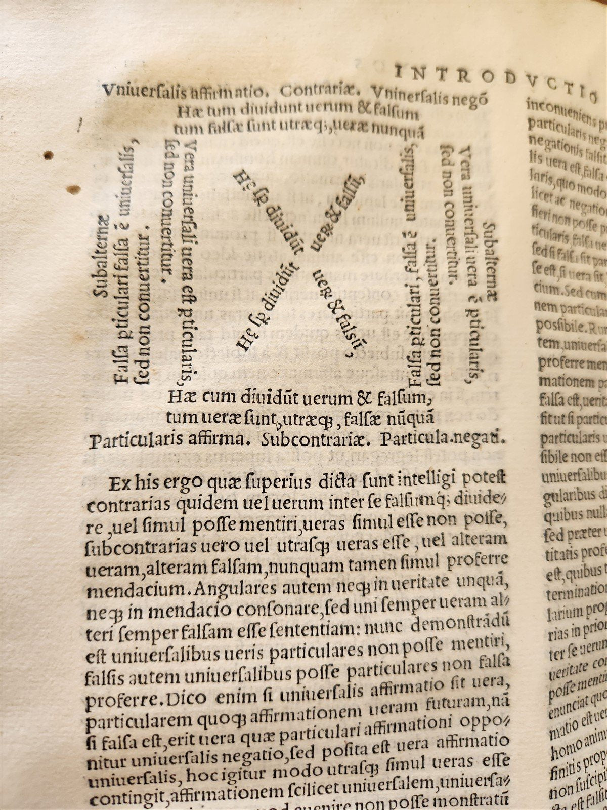 1546 PHILOSOPHY Anitii Manlii Seuerini Boethi Latinorum ILLUSTRATED antique