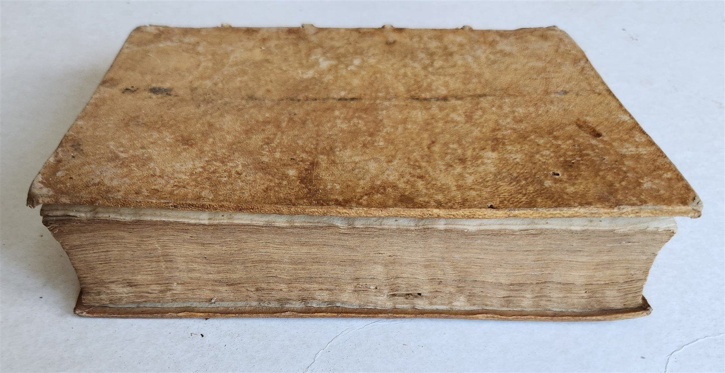 1607 PLUTARCH LIVES of ILLUSTRIOUS GREEKS & ROMANS antique VELLUM ILLUSTRATED