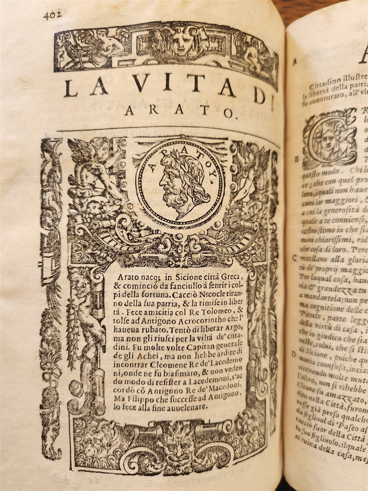 1607 PLUTARCH LIVES of ILLUSTRIOUS GREEKS & ROMANS antique VELLUM ILLUSTRATED