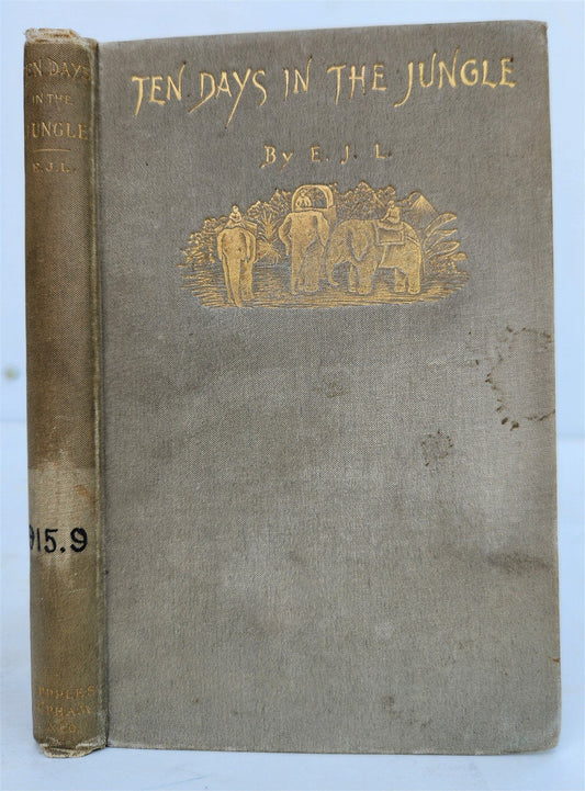 1885 Ten Days in the Jungle antique ILLUSTRATED