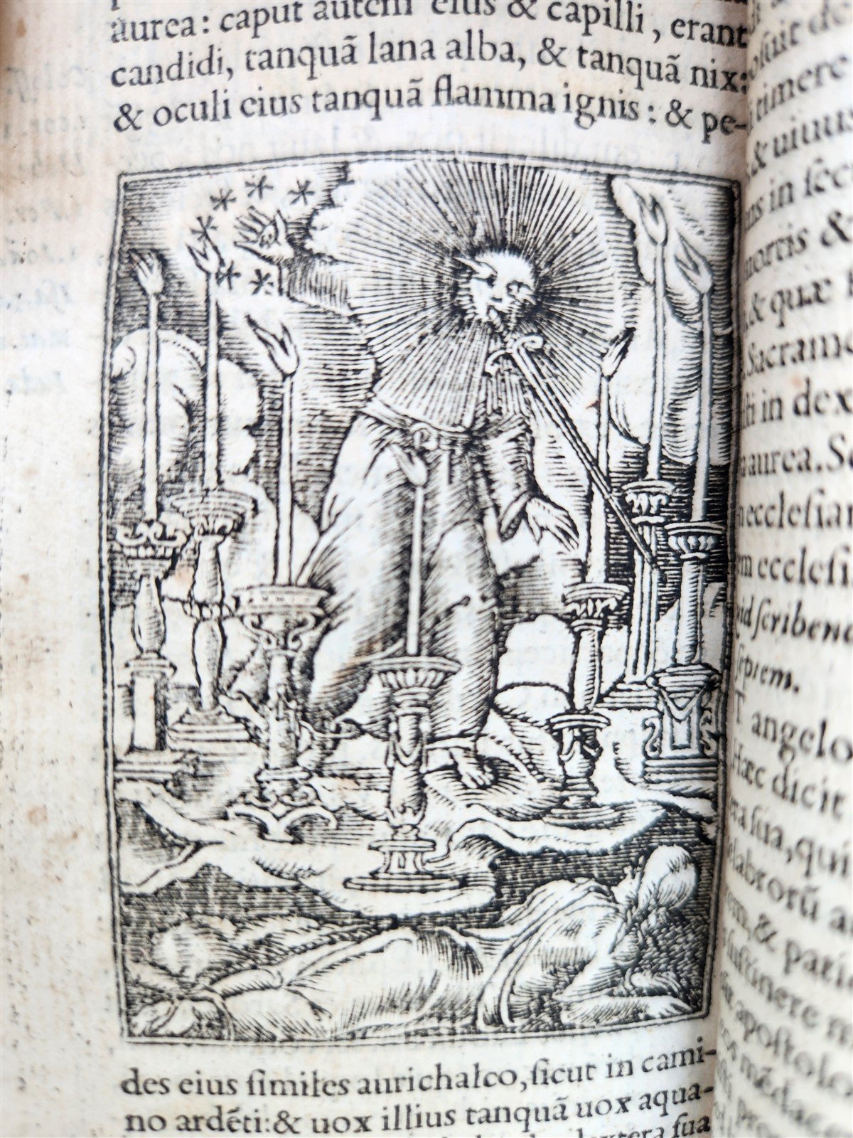 1549 BIBLE in LATIN ILLUSTRATED w/ 108 WOODCUTS antique RARE pocket size