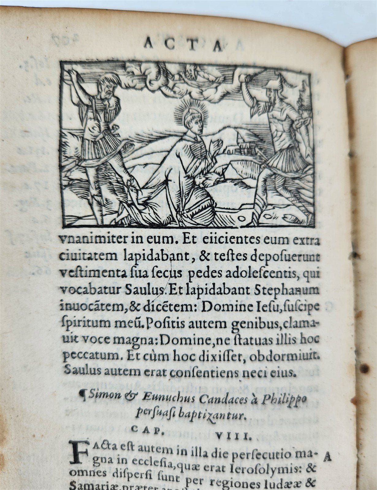 16th century BIBLE in LATIN ILLUSTRATED antique pocket size NEW TESTAMENT
