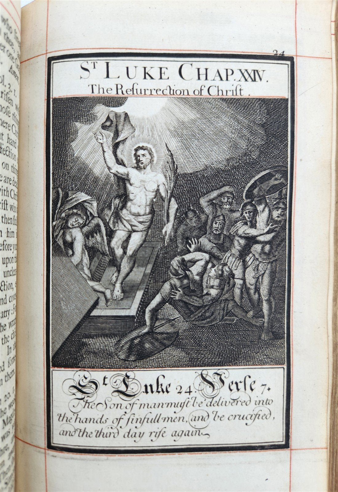 1713 BOOK of COMMON PRAYER ILLUSTRATED antique ORIGINAL BINDING by John Baskett