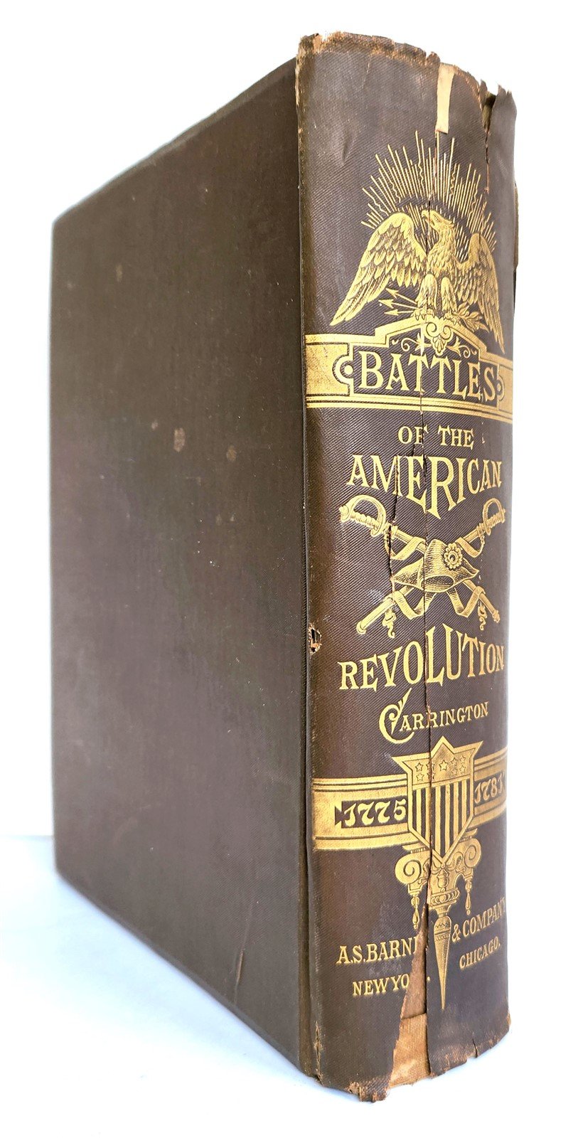 1876 BATTLES of AMERICAN REVOLUTION antique Henry Carrington ILLUSTRATED w/MAPS