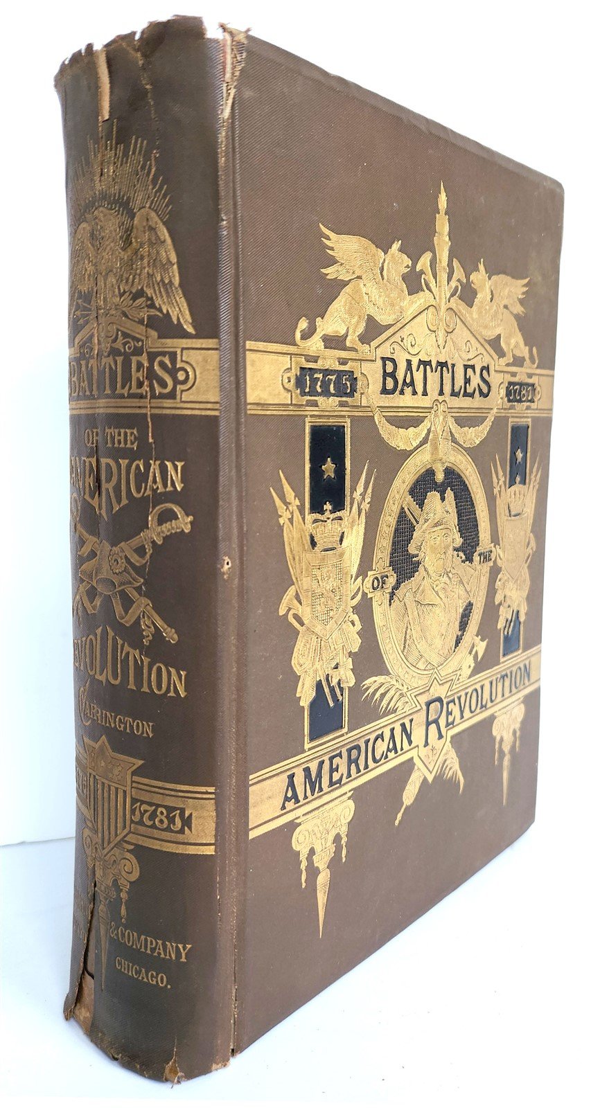 1876 BATTLES of AMERICAN REVOLUTION antique Henry Carrington ILLUSTRATED w/MAPS