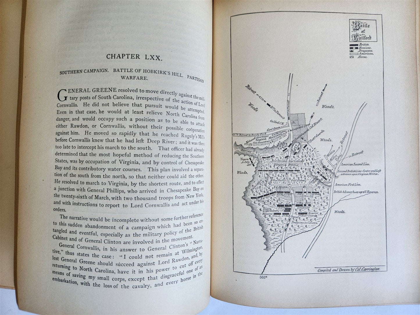 1876 BATTLES of AMERICAN REVOLUTION antique Henry Carrington ILLUSTRATED w/MAPS