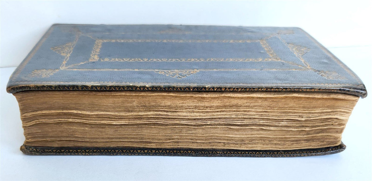 1758 BOOK of COMMON PRAYER & PSALMS of DAVID antique ORIGINAL BINDING