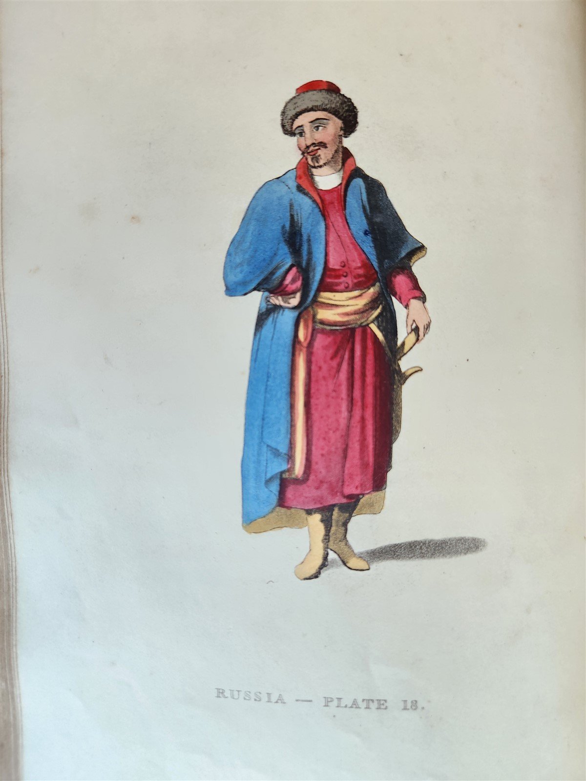 1814 PICTURESQUE REPRESENTATIONS DRESS & MANNERS of RUSSIANS antique 64 PLATES