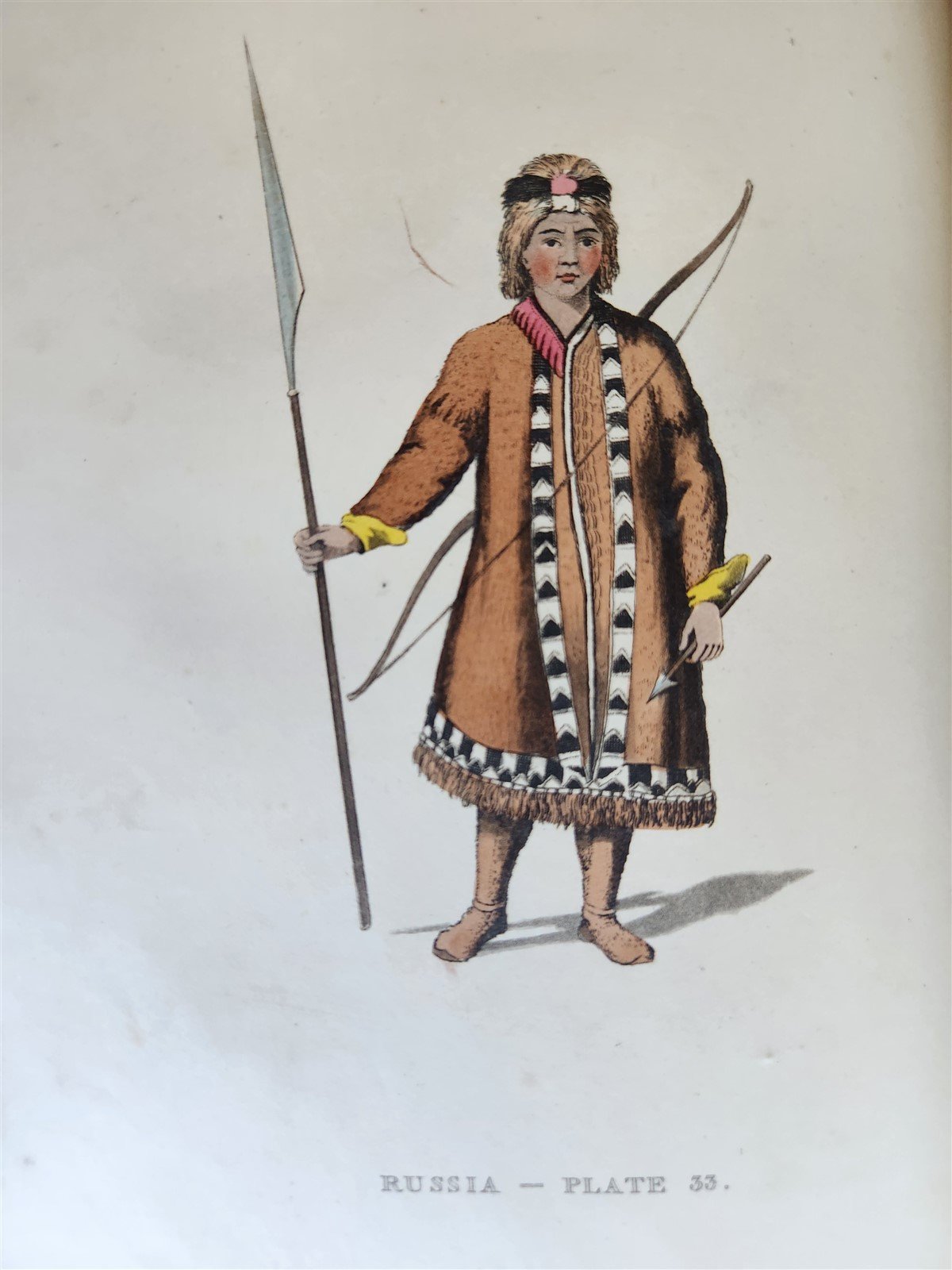 1814 PICTURESQUE REPRESENTATIONS DRESS & MANNERS of RUSSIANS antique 64 PLATES