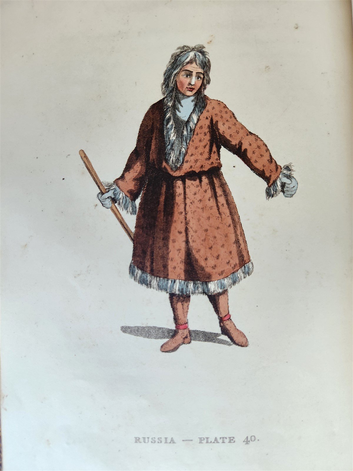 1814 PICTURESQUE REPRESENTATIONS DRESS & MANNERS of RUSSIANS antique 64 PLATES