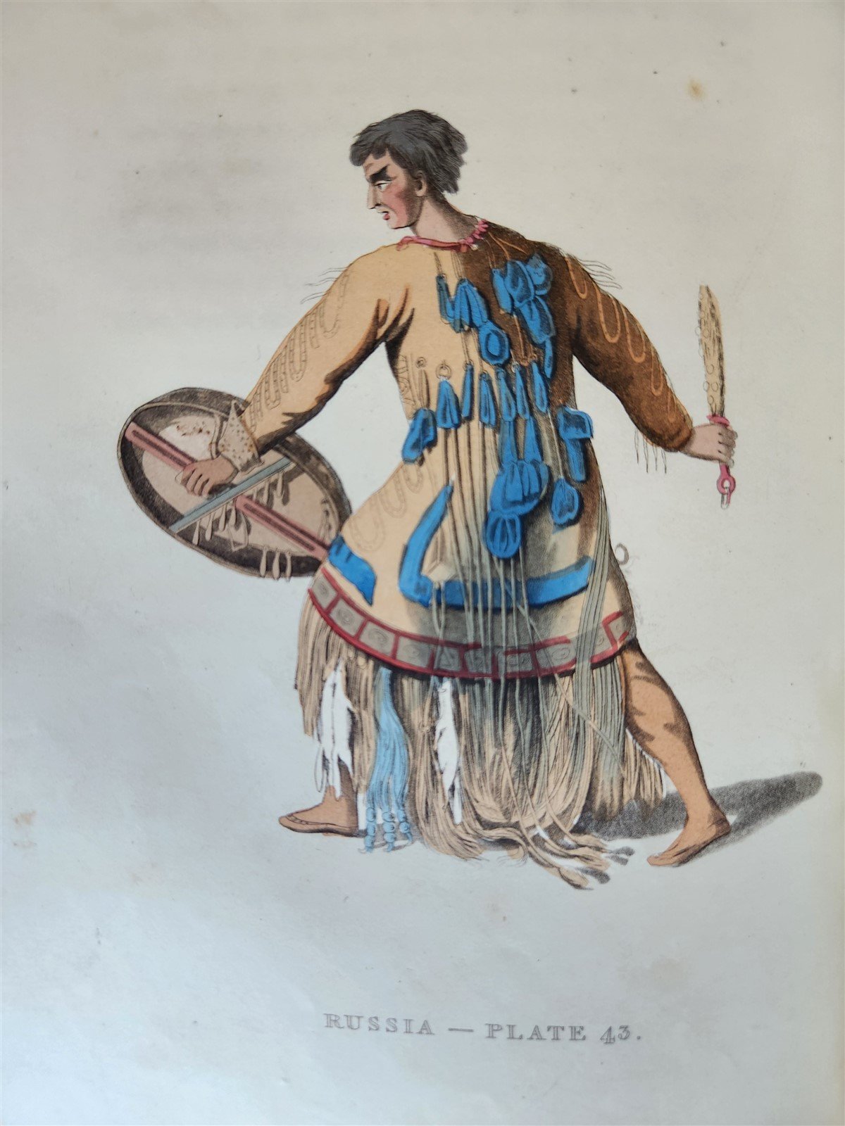 1814 PICTURESQUE REPRESENTATIONS DRESS & MANNERS of RUSSIANS antique 64 PLATES